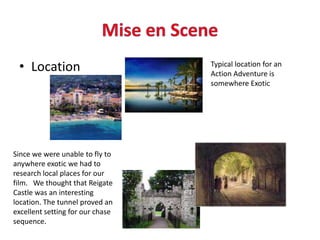 This is to help you with ideas but do use your own ideas too and do write explanations of anything you do :The examiner wants to see that you understand the “rules” =conventions of an Opening Title Sequence and evidence of how you achieved yoursThis is a Guideline only