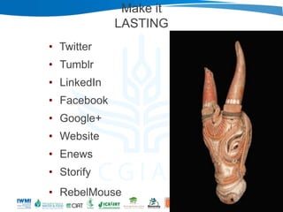 Nairobi ILRI-WLE: Blogging for Impact 