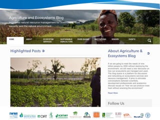 Nairobi ILRI-WLE: Blogging for Impact 