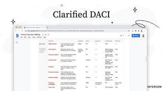 Clariﬁed DACI
 