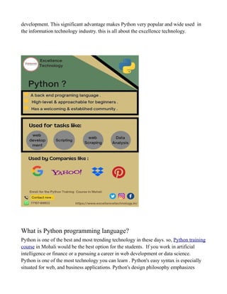 Python training Course in Mohali | PDF