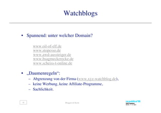 Bloggen & Recht auf der re-publica09