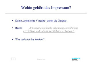 Bloggen & Recht auf der re-publica09