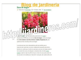 Blog de jardinería http://ijardineros.com/ 