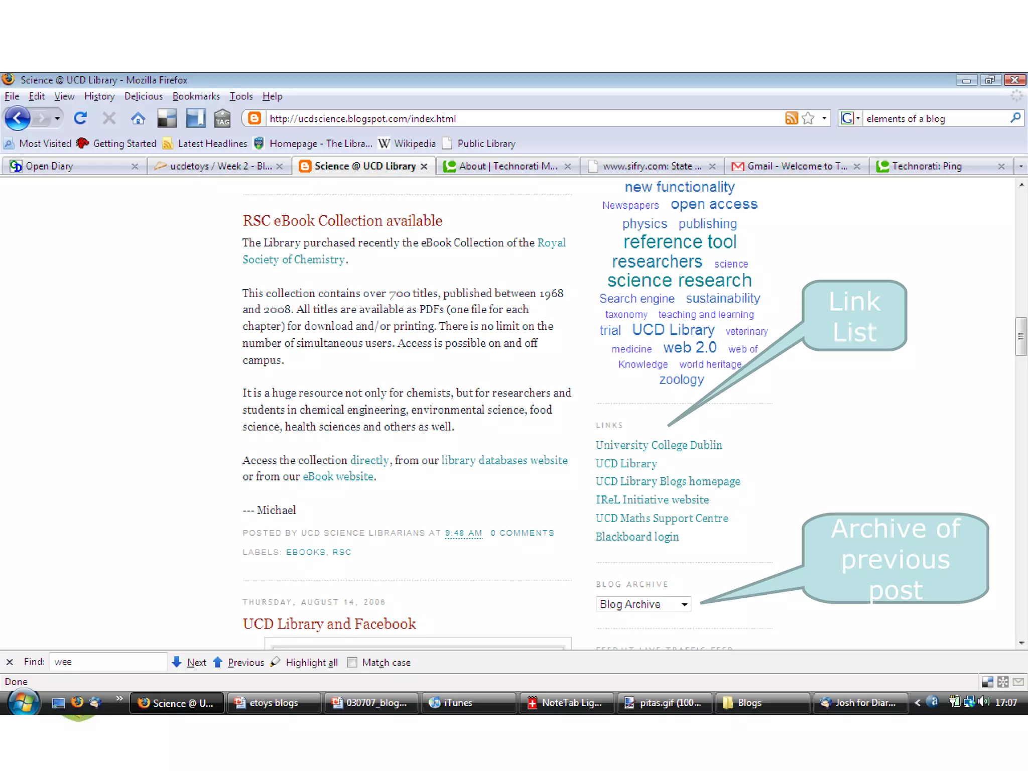 Relevant links Link List Archive of previous post 