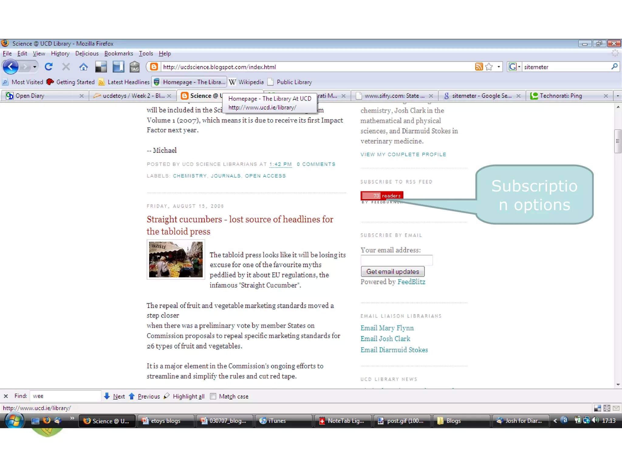 Subscription options 