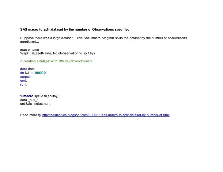 Sas Coding Classes , 258-29: Guidelines for Coding of SAS Programs – USQFFI
