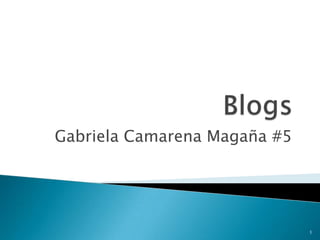 Blogs Gabriela Camarena Magaña #5 1 