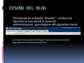 CREACIÓN DE UN BLOG EN BLOGGERLa creación de un blog en blogger puede hacerse con sólo tressencillos pasos, como indica en la presentación de la página13