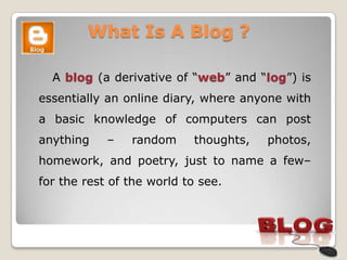 Blog Example Explained Blogs | PPTX