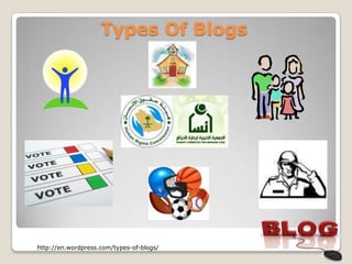Types Of Blogs




http://en.wordpress.com/types-of-blogs/
 