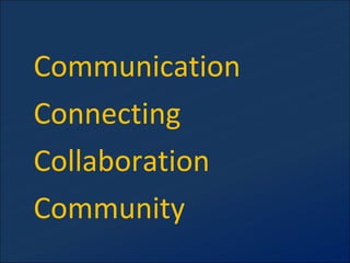 Communication Connecting Collaboration Community 