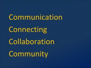 Communication Connecting Collaboration Community 