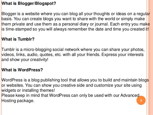 what are blogs and blogging what is a blog site