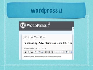 wordpress µ
 