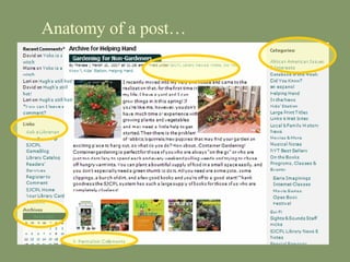 Anatomy of a post… 