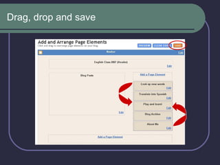 Drag, drop and save 