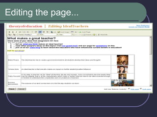 Editing the page... 