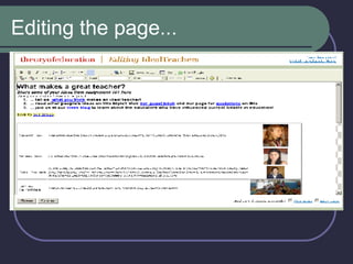 Editing the page... 