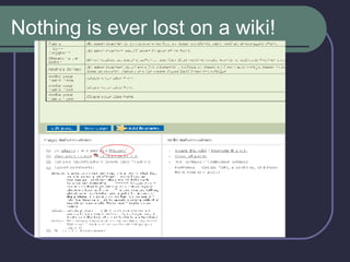 Nothing is ever lost on a wiki!  
