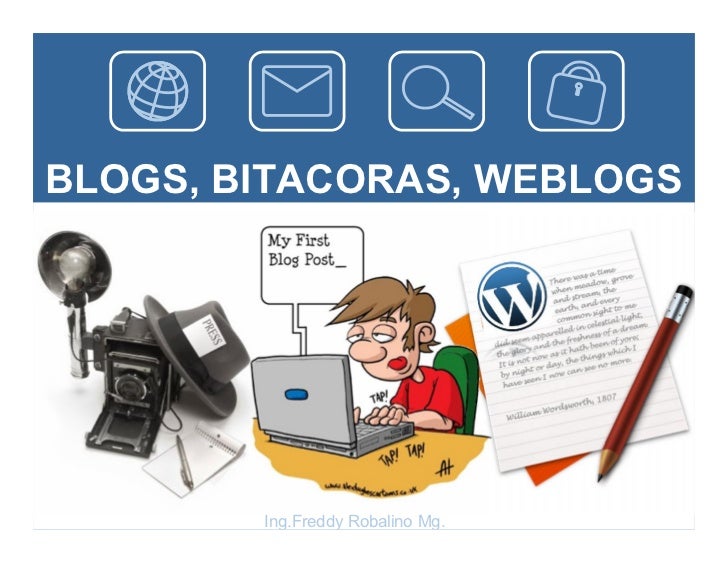 Resultado de imagen para BITACORAS O BLOGS