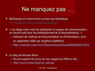 Blogotheque Meaning Blogs de Bibliotheques, un nouveau service aux usagers | PPT