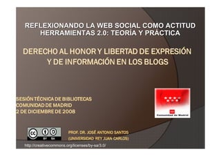 REFLEXIONANDO LA WEB SOCIAL COMO ACTITUD
   HERRAMIENTAS 2.0: TEORÍA Y PRÁCTICA




http://creativecommons.org/licenses/by-sa/3.0/
 