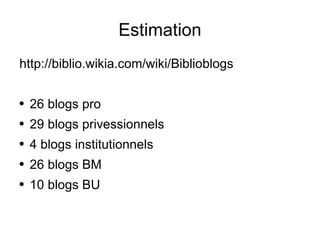 Blogs et wikis en bibliothèque