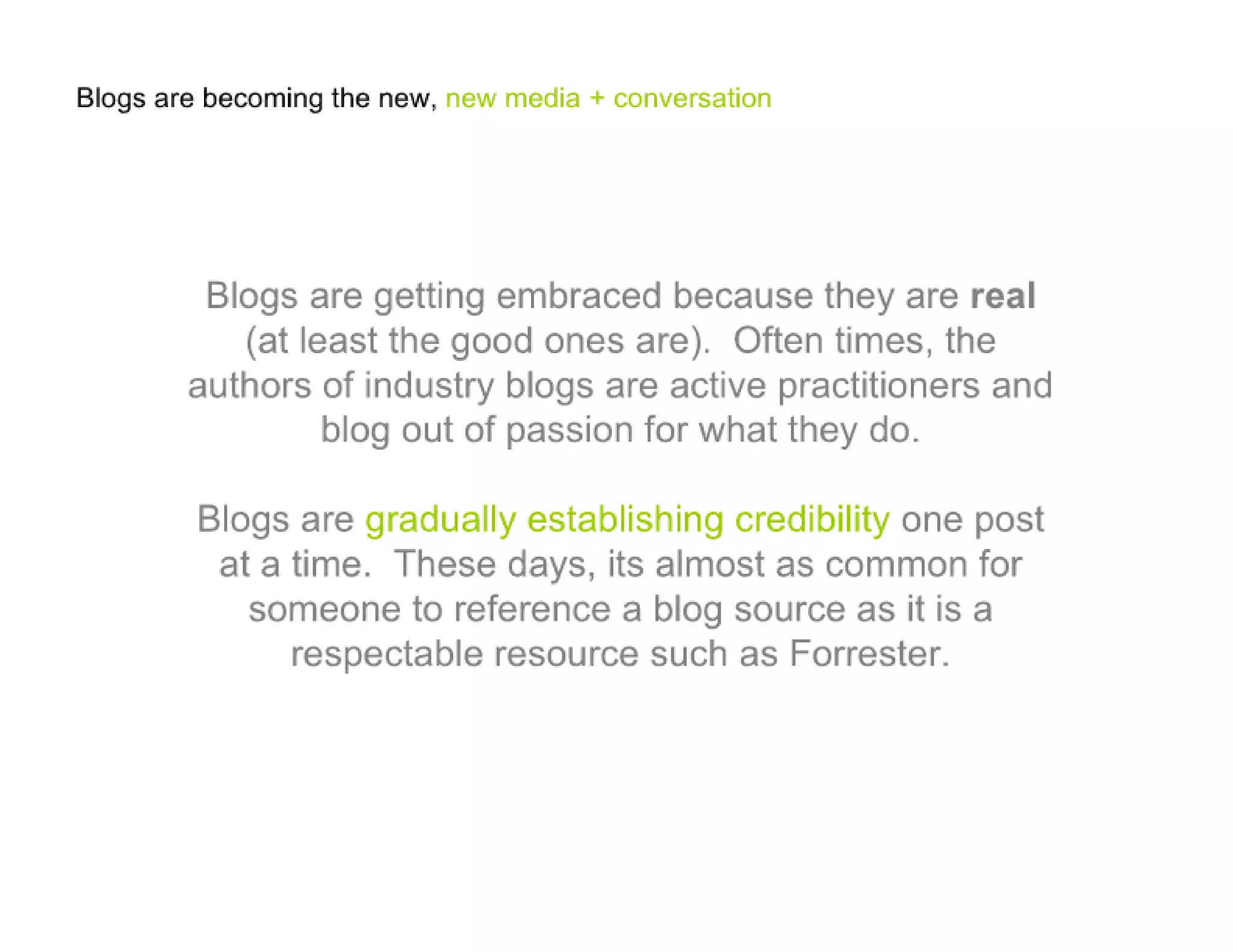 Blog's Eye View