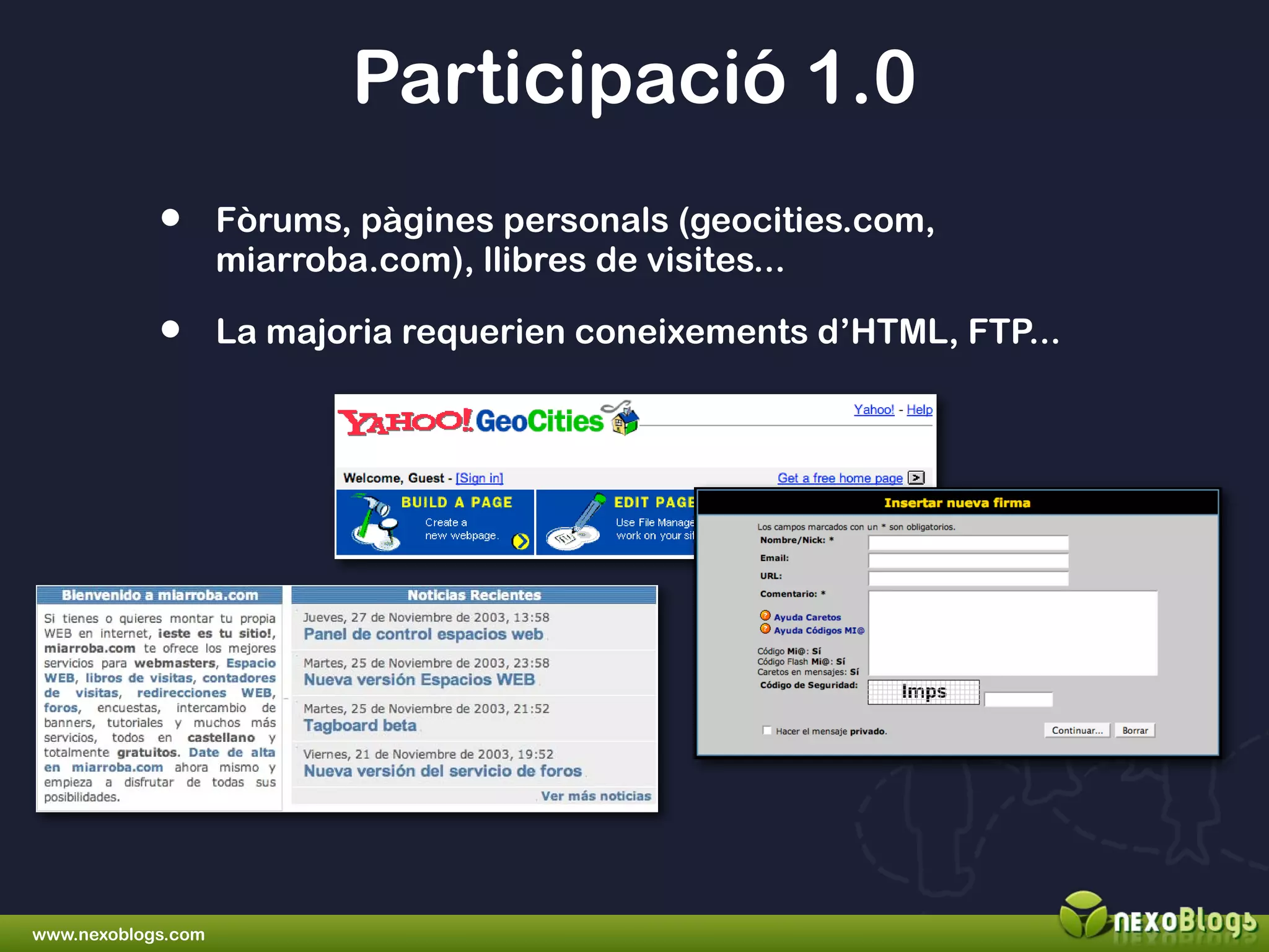 Blogs i xarxes socials