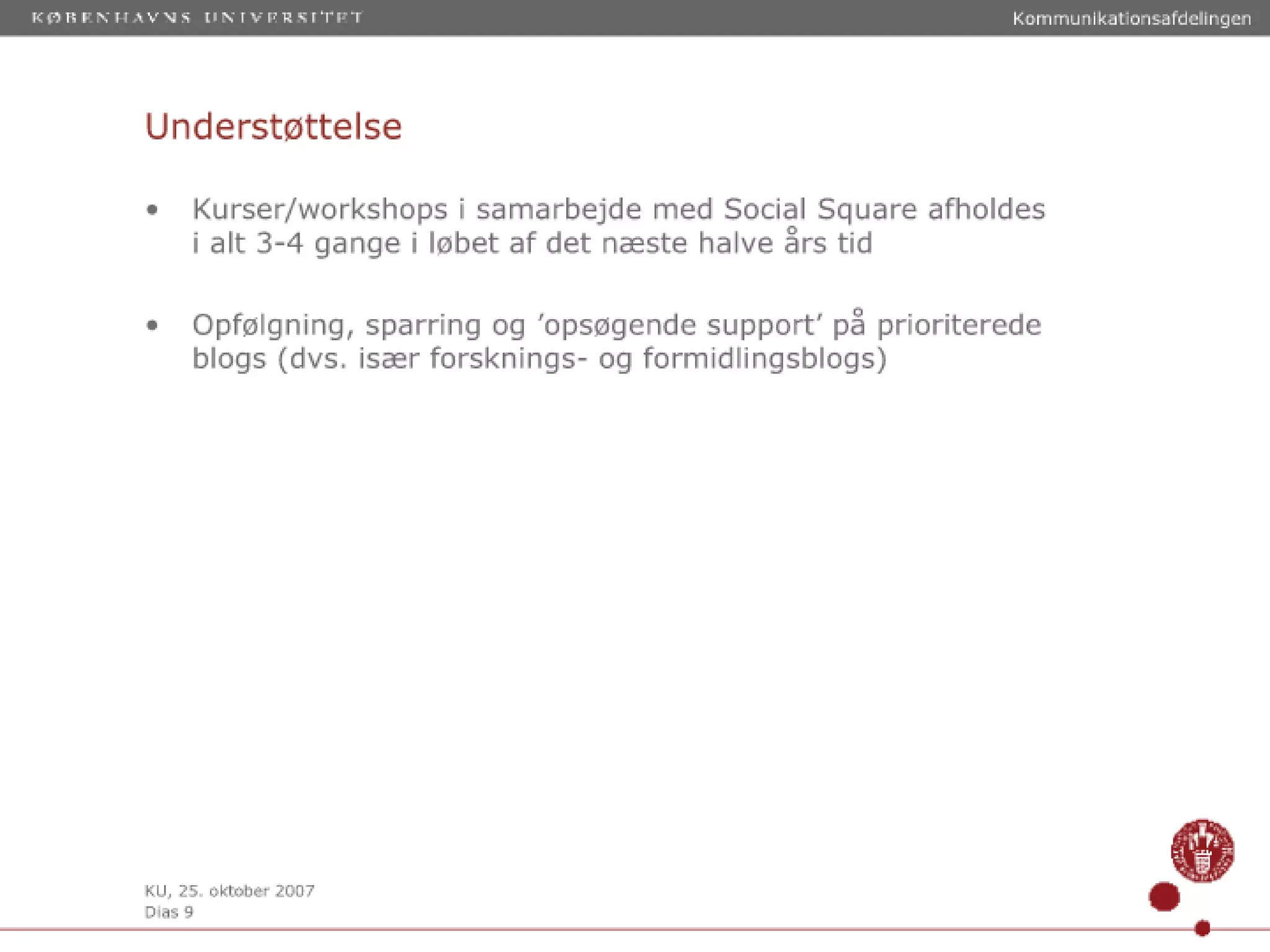 Blogs På Ku Til Webkoo Oktober 2007