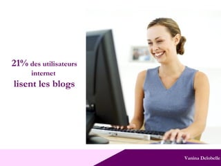Vanina Delobelle 21%  des utilisateurs internet  lisent les blogs 