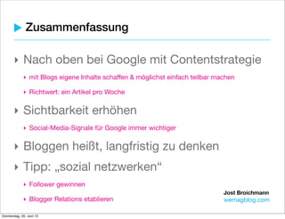 Jost Broichmann
wemagblog.com
Test: Ein Blog auf Rügen?
 
