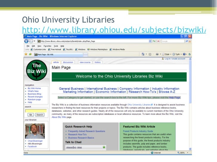 Wikis libraries research paper