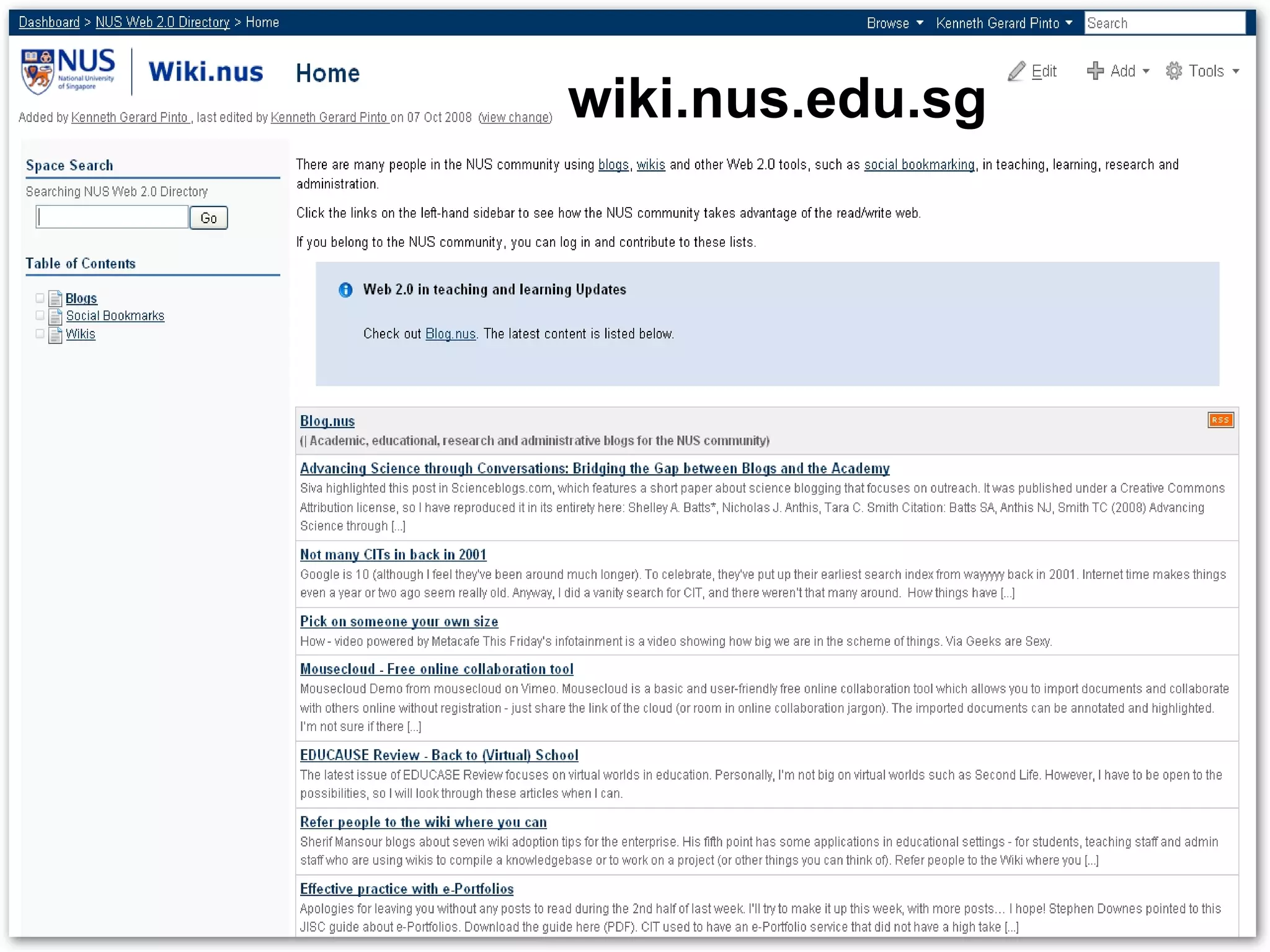 Blogs, Wikis and eLearning Week