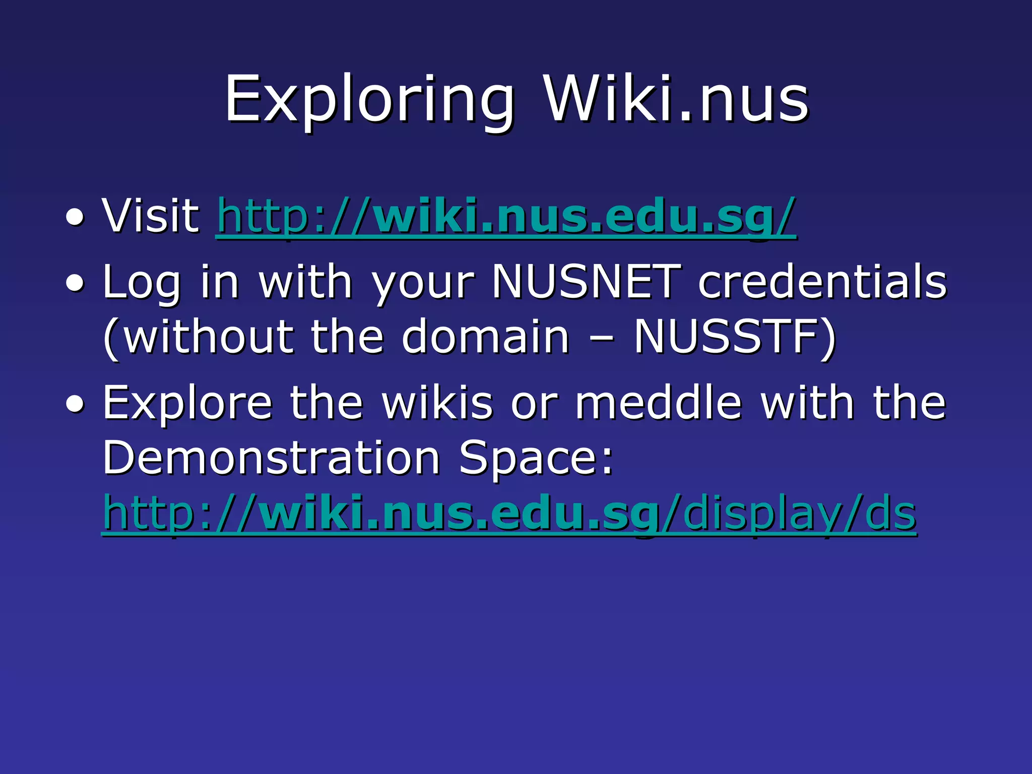 Blogs, Wikis and eLearning Week
