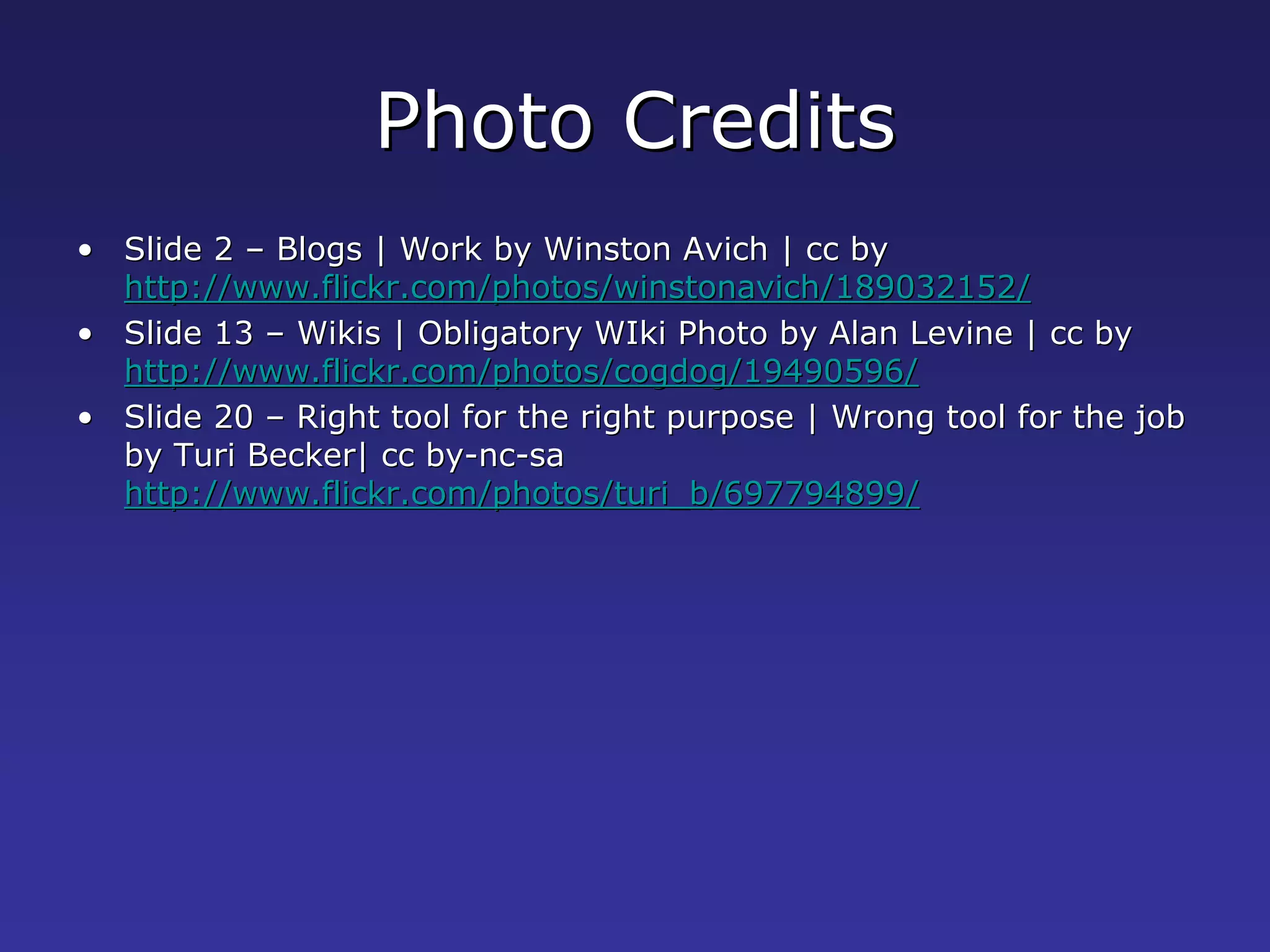 Blogs, Wikis and eLearning Week