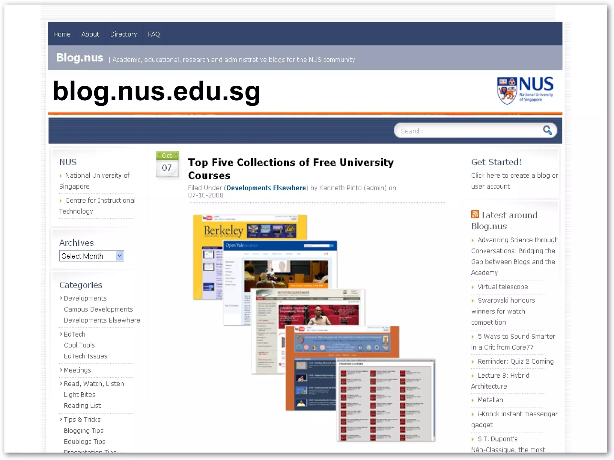 Blogs, Wikis and eLearning Week
