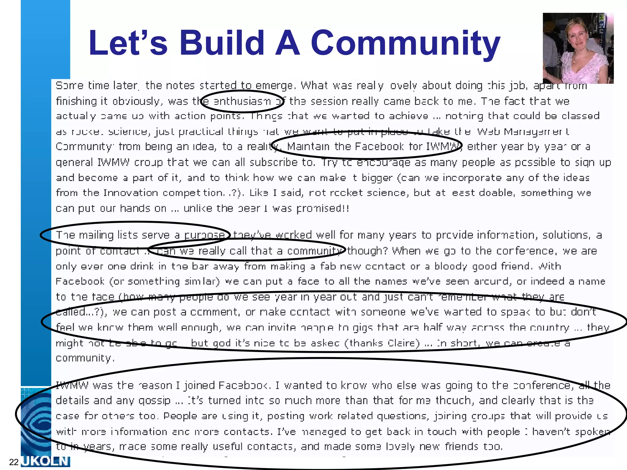 Let’s Build A Community 