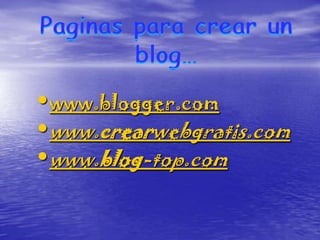 Blogs