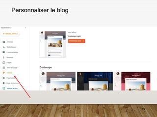 39
Personnaliser le blog
 