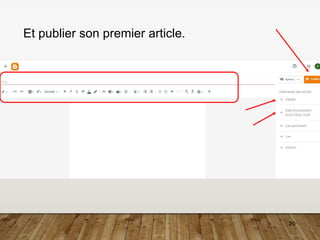 20
Et publier son premier article.
 