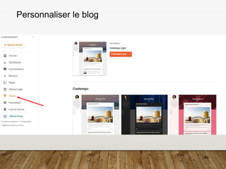 40
Personnaliser le blog
 