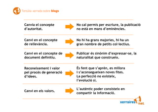 Xerrada tertúlia sobre blogs