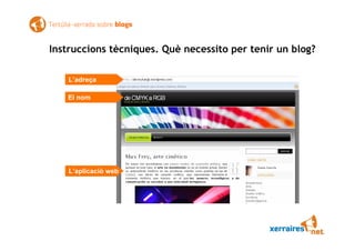 Xerrada tertúlia sobre blogs