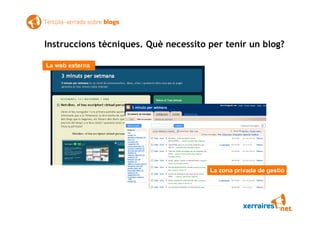 Xerrada tertúlia sobre blogs