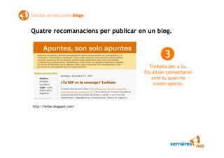 Xerrada tertúlia sobre blogs