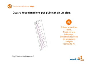 Xerrada tertúlia sobre blogs