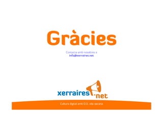 Xerrada tertúlia sobre blogs