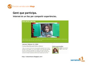 Xerrada tertúlia sobre blogs